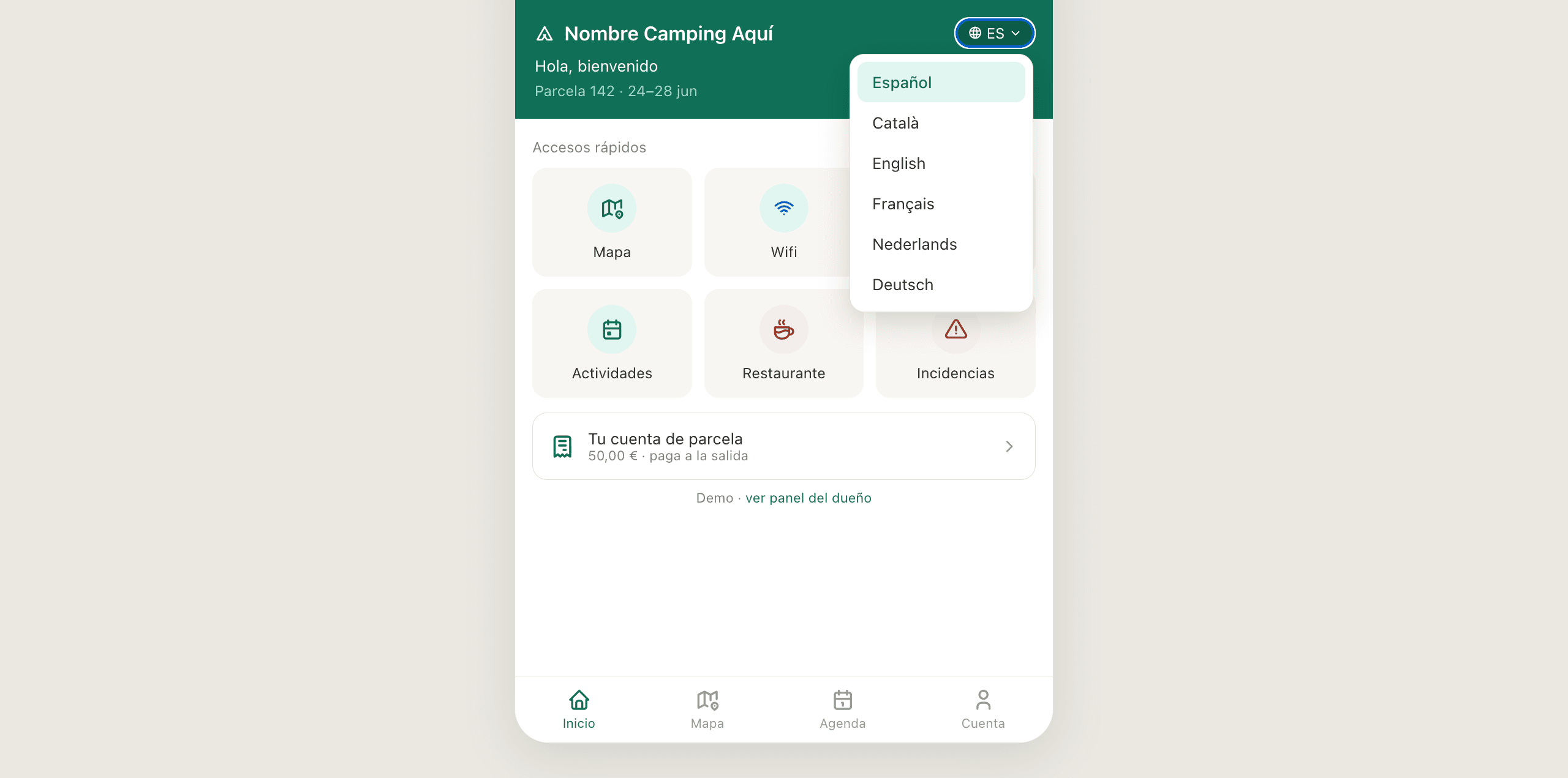 Captura de pantalla de Camping app (2)